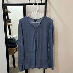Blue H&M Long Sleeve Shirt
